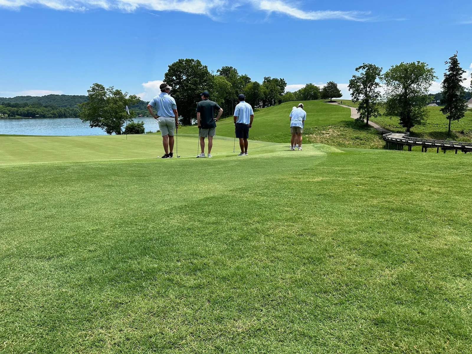 Freight Flex team members enjoying a company golf outing